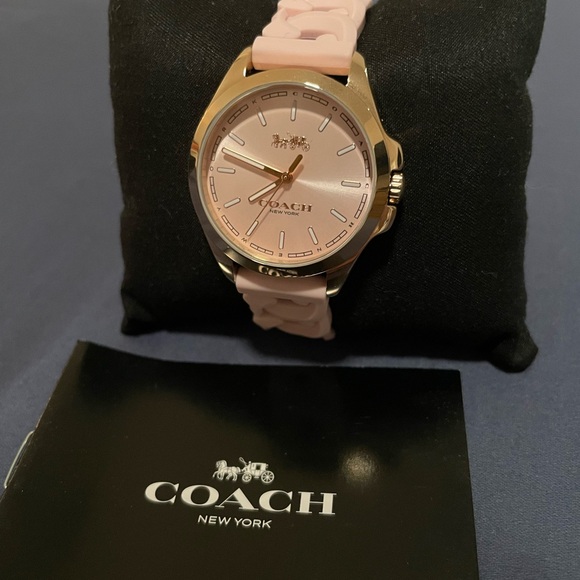 Coach Pink and Gold Women's Watch - Picture 1 of 3